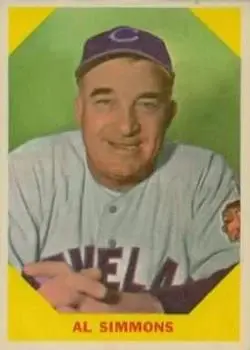 1960 Fleer Baseball Greats #32 Al Simmons