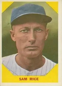 1960 Fleer Baseball Greats #34 Sam Rice