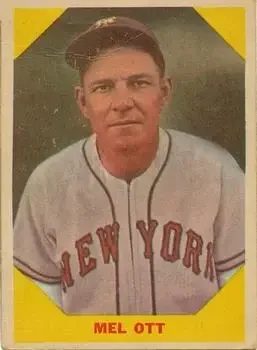 1960 Fleer Baseball Greats #36 Mel Ott