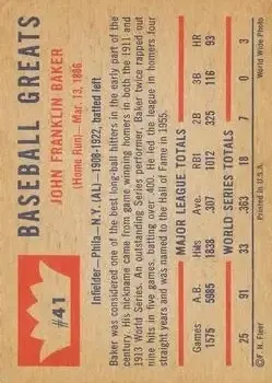 Back of Frank Baker