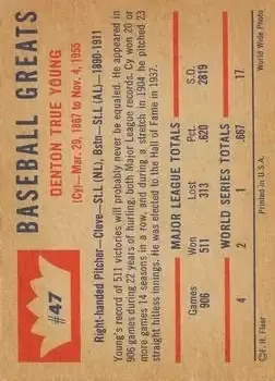 Back of Cy Young