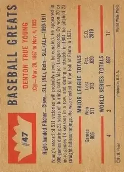 Back of Cy Young