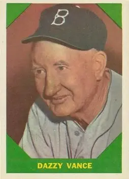 1960 Fleer Baseball Greats #51 Dazzy Vance