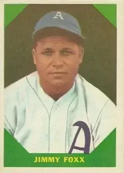 1960 Fleer Baseball Greats #53 Jimmie Foxx