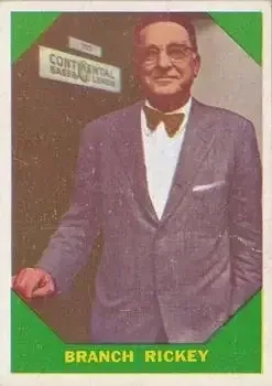 1960 Fleer Baseball Greats #55 Branch Rickey