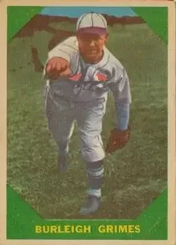 1960 Fleer Baseball Greats #59 Burleigh Grimes