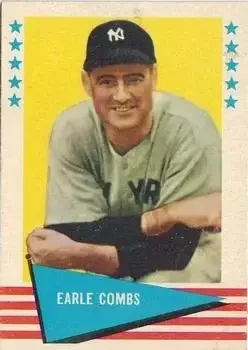 1961 Fleer Baseball Greats (F418-3) #17 Earle Combs