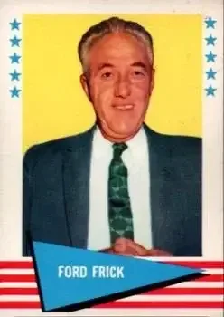 1961 Fleer Baseball Greats (F418-3) #29 Ford Frick
