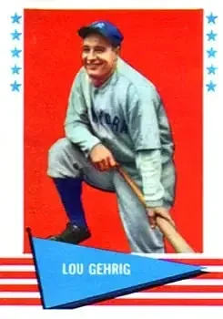 1961 Fleer Baseball Greats (F418-3) #31 Lou Gehrig