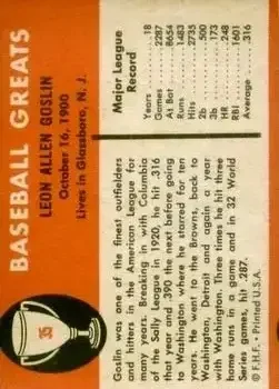 Back of Goose Goslin