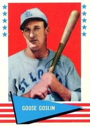 1961 Fleer Baseball Greats (F418-3) #35 Goose Goslin