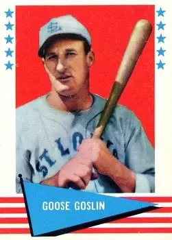 1961 Fleer Baseball Greats (F418-3) #35 Goose Goslin