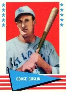 1961 Fleer Baseball Greats (F418-3) #35 Goose Goslin
