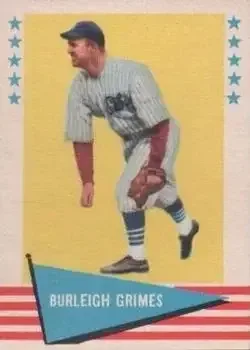 1961 Fleer Baseball Greats (F418-3) #37 Burleigh Grimes
