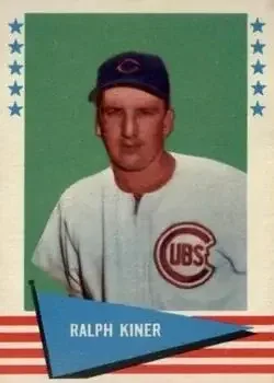 1961 Fleer Baseball Greats (F418-3) #50 Ralph Kiner