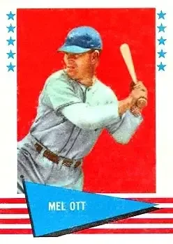 1961 Fleer Baseball Greats (F418-3) #68 Mel Ott