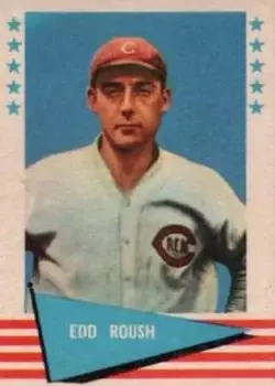1961 Fleer Baseball Greats (F418-3) #72 Edd Roush