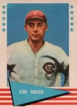 1961 Fleer Baseball Greats (F418-3) #72 Edd Roush