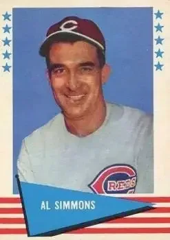 1961 Fleer Baseball Greats (F418-3) #77 Al Simmons
