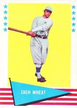 1961 Fleer Baseball Greats (F418-3) #86 Zack Wheat