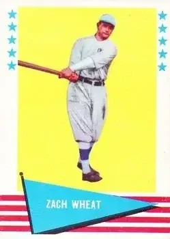 1961 Fleer Baseball Greats (F418-3) #86 Zack Wheat