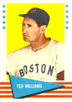 1961 Fleer Baseball Greats (F418-3) #152 Ted Williams