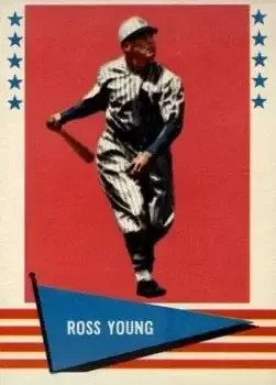 1961 Fleer Baseball Greats (F418-3) #154 Ross Youngs