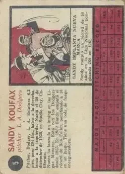 Back of Sandy" Koufax