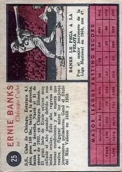 Back of Ernie Banks