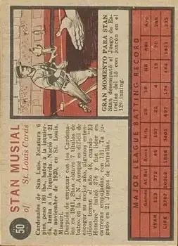 Back of Stan Musial