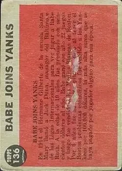 Back of Babe Ruth