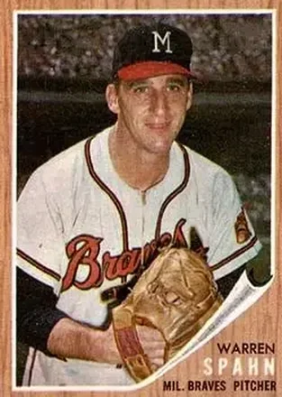 1962 Topps #100 Warren Spahn