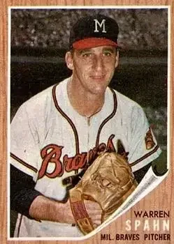 1962 Topps #100 Warren Spahn