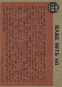 Back of Babe Ruth