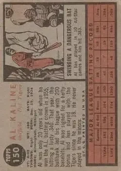Back of Al Kaline