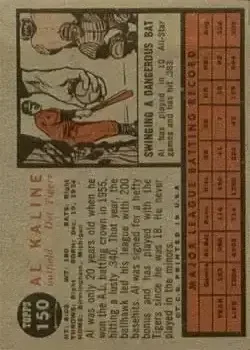 Back of Al Kaline