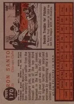 Back of Ron Santo