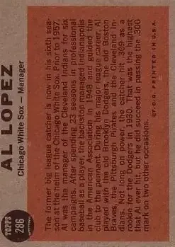 Back of Al Lopez
