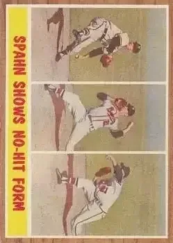 1962 Topps #312 Warren Spahn