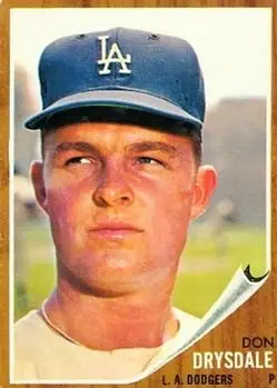 1962 Topps #340 Don Drysdale
