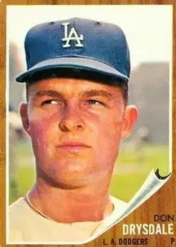 1962 Topps #340 Don Drysdale