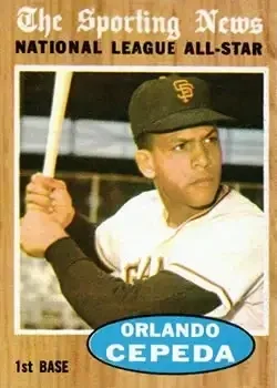 1962 Topps #390 Orlando Cepeda
