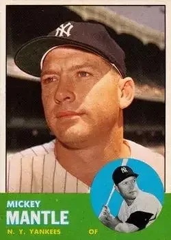 1963 Topps #200 Mickey Mantle
