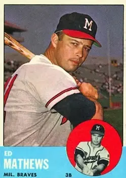 1963 Topps #275 Ed Mathews