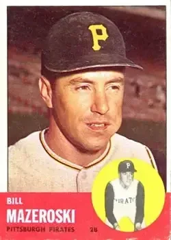 1963 Topps #323 Bill Mazeroski