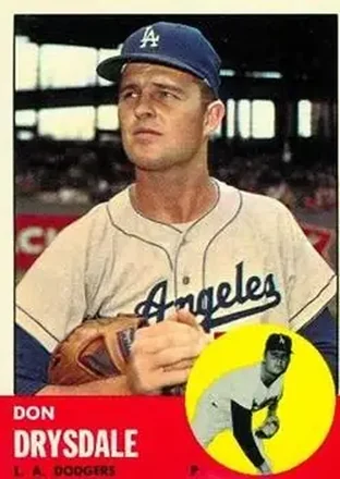 1963 Topps #360 Don Drysdale