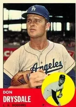1963 Topps #360 Don Drysdale