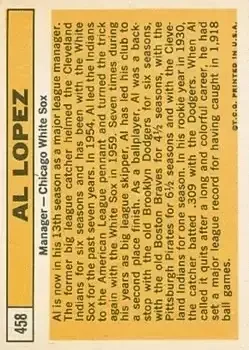 Back of Al Lopez