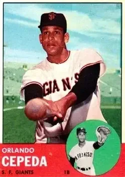 1963 Topps #520 Orlando Cepeda