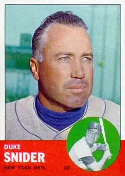 1963 Topps #550 Edwin "Duke" Snider